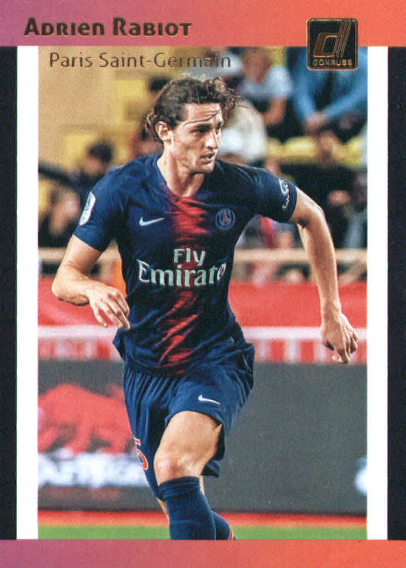 2018-19 Donruss 1989 Tribute Soccer #6 Adrien Rabiot Paris Saint-Germain  Official Panini Futbol 2018/2019 Trading Card