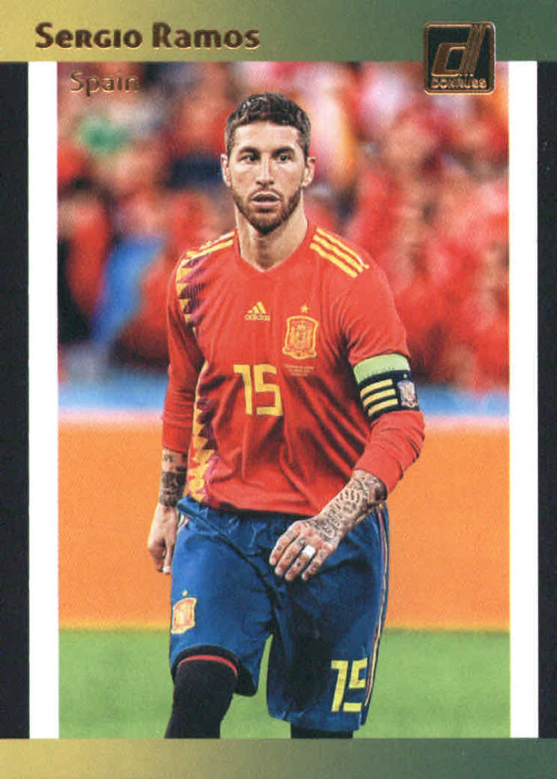 2018-19 Donruss 1989 Tribute Soccer #19 Sergio Ramos Spain  Official Panini Futbol 2018/2019 Trading Card