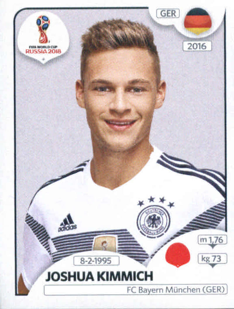 2018 Panini World Cup Stickers Russia #438 Joshua Kimmich NM-MT+ Germany 