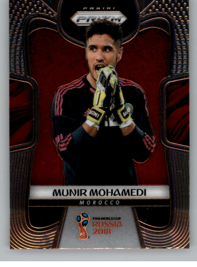 2018 Panini Prizm Soccer #252 Munir Mohamedi Morocco World Cup Russia  Futbol Card