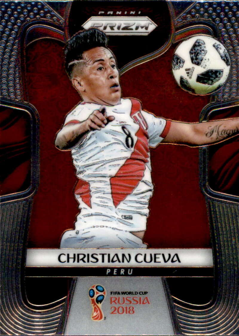 2018 Panini Prizm Soccer #295 Christian Cueva Peru World Cup Russia  Futbol Card