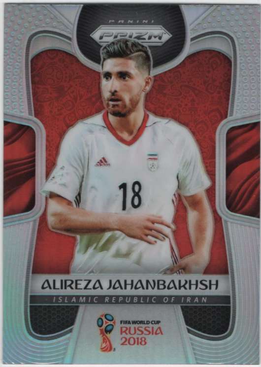 2018 Panini Prizms Silver Refractor Prizm #111 Alireza Jahanbakhsh Islamic Republic of Iran World Cup Russia Futbol Card