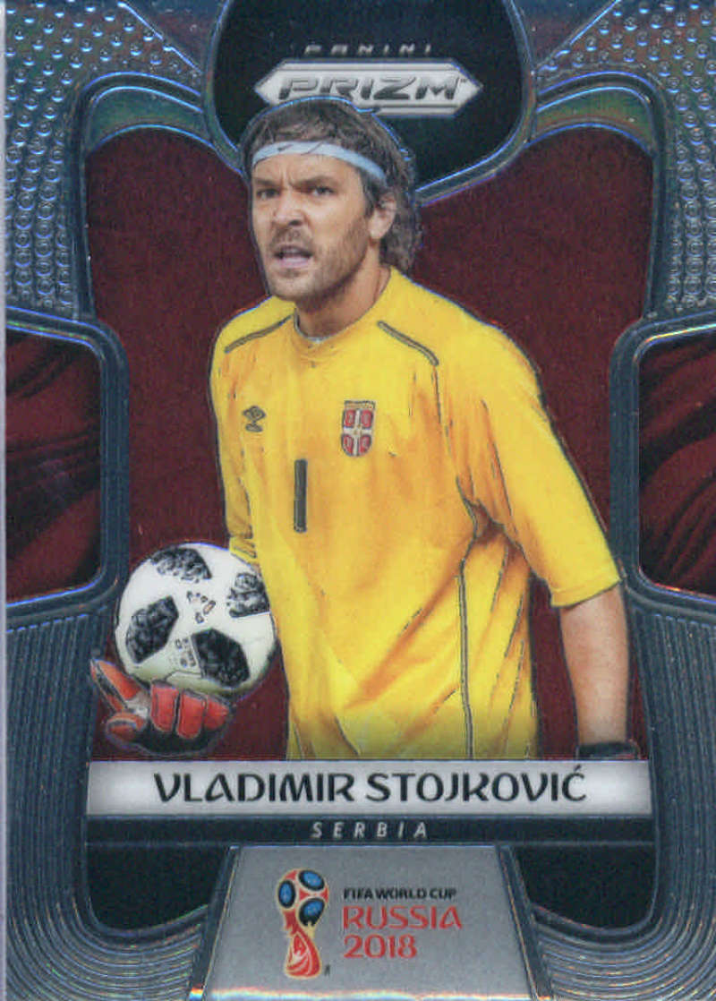 2018 Panini Prizms Silver Refractor Prizm #184 Vladimir Stojkovic Serbia World Cup Russia Futbol Card