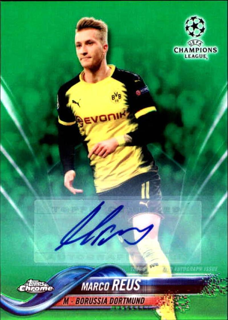 2017-18 Topps Chrome UEFA Champions League Autographs Green Refractor