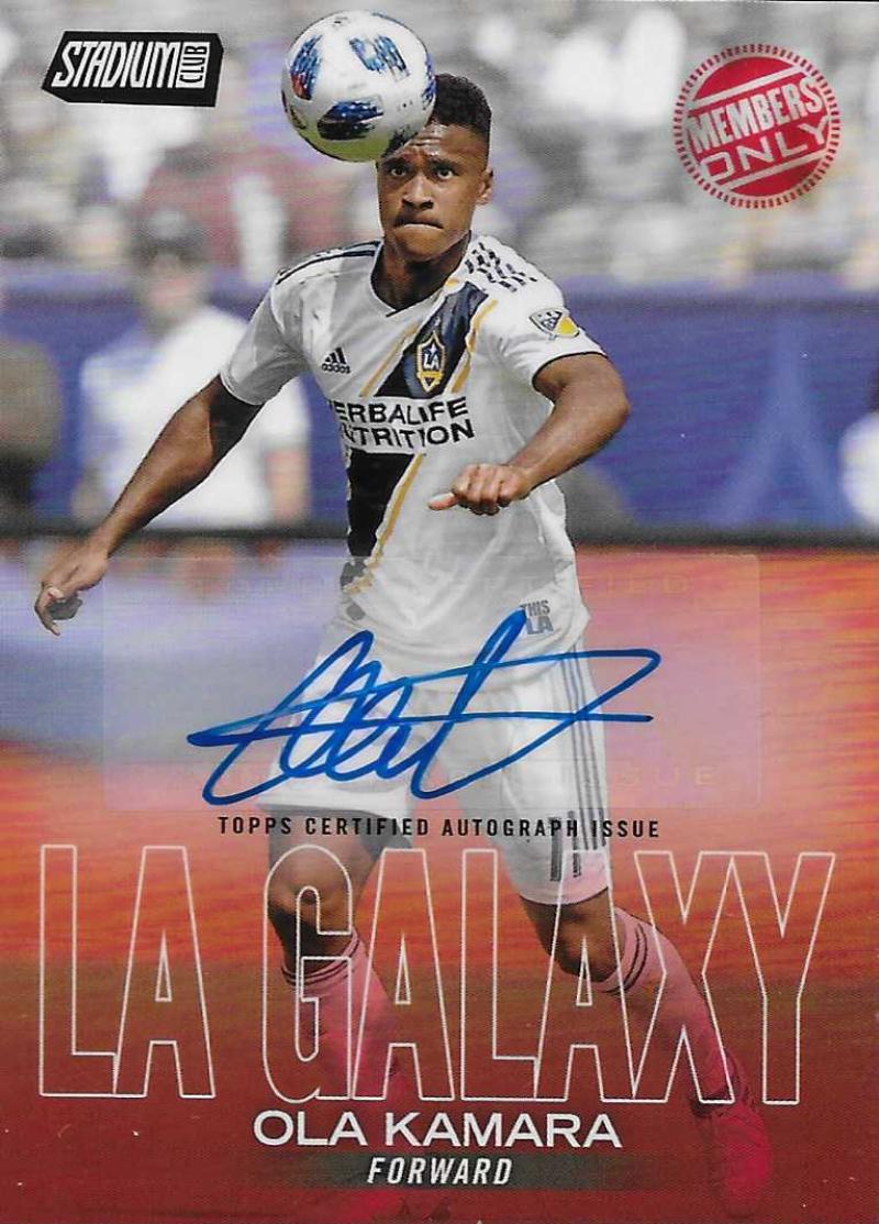 2018 Topps Stadium Club MLS Autographs Members Only