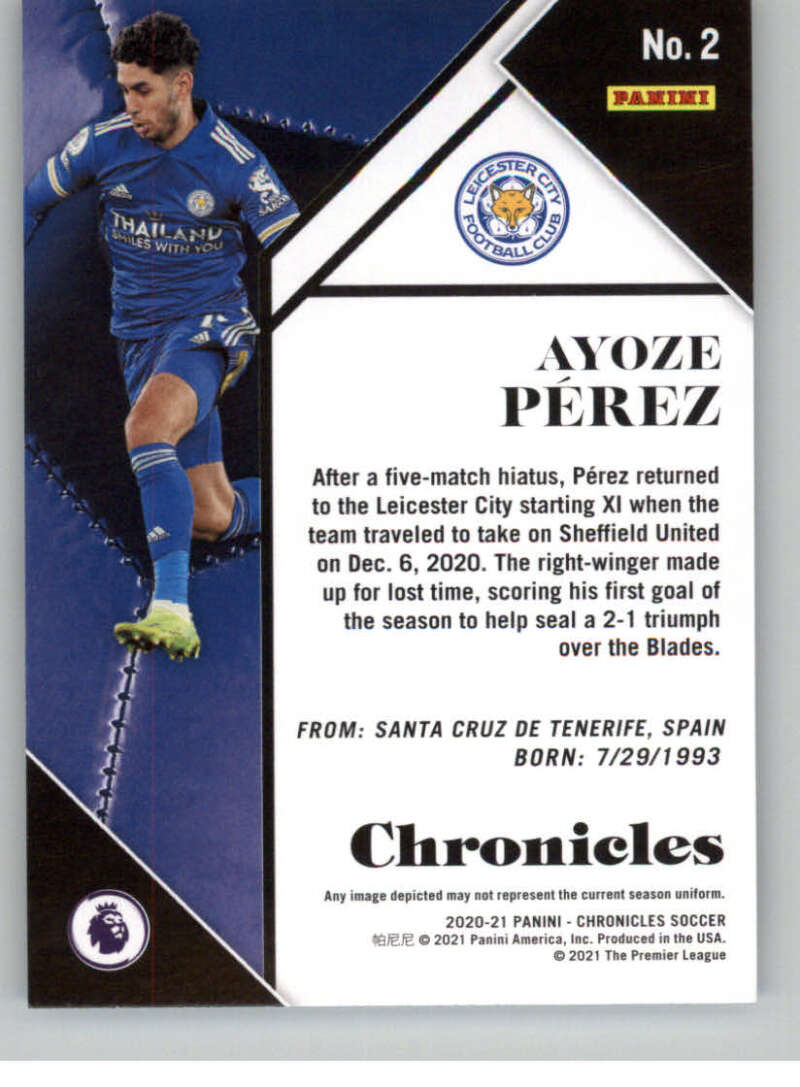 2020-21 Panini Chronicles Premier League Soccer Checklist | Ultimate Cards  and Coins