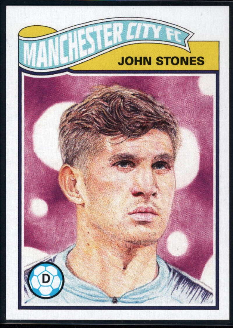 2020 Topps The UCL Living Set UEFA Champions League #148 John Stones Manchester City FC  Official Soccer Futbol Trading Card LIMITED PRINT RUN 