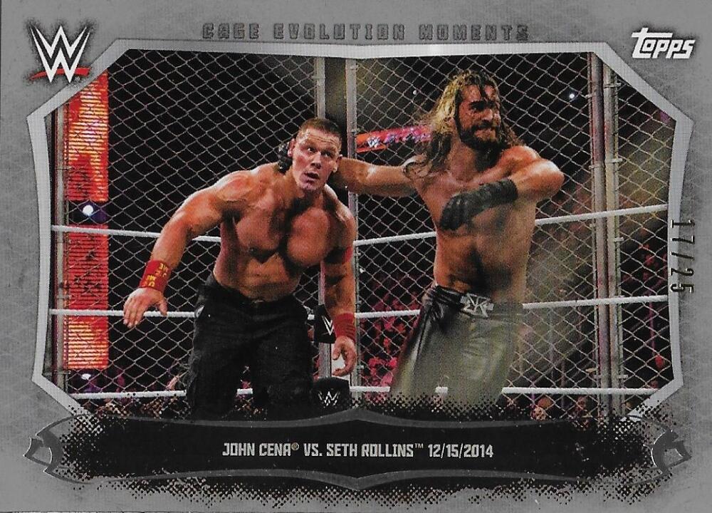 2015 Topps WWE Undisputed Cage Evolution Moments Silver