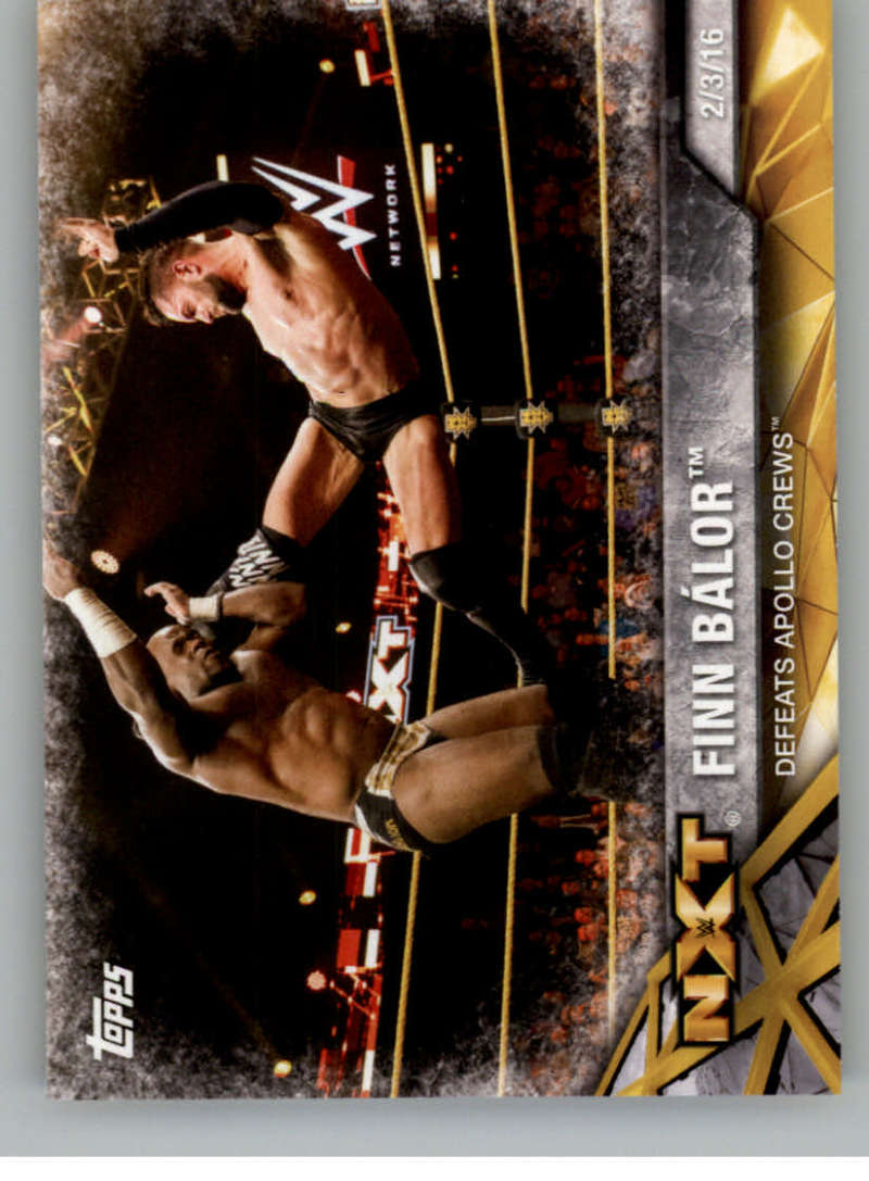 2017 Topps NXT Matches and Moments #19 Finn Balor Defeats Apollo Crews NM-MT