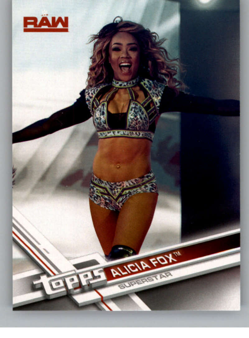 2017 WWE Topps Then Now Forever #105 Alicia Fox Raw