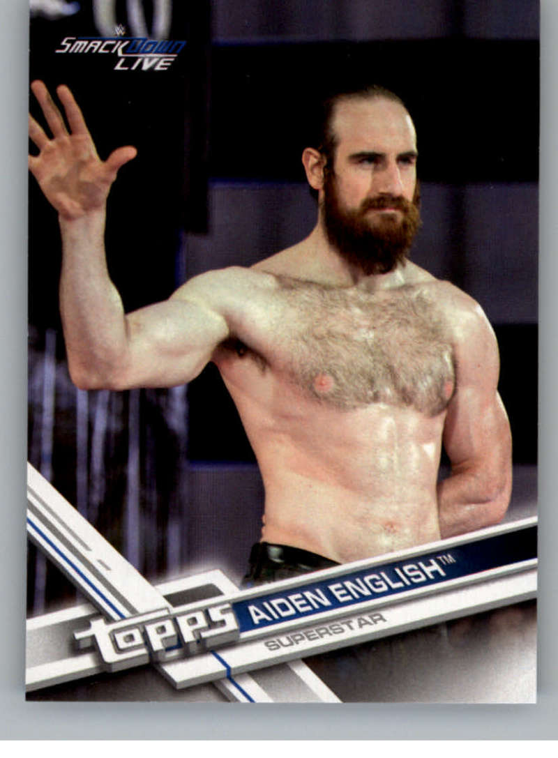2017 WWE Topps Then Now Forever #138 Aiden English SmackDown
