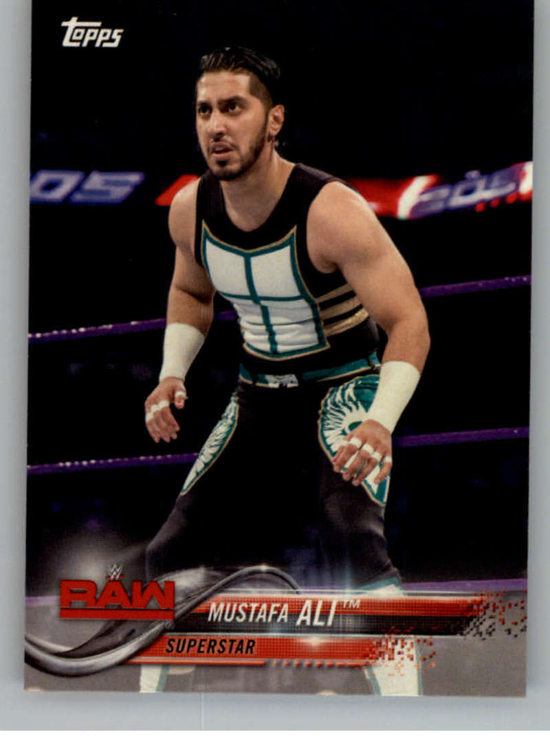 2018 Topps Wrestling WWE #64 Mustafa Ali Raw Sports Card