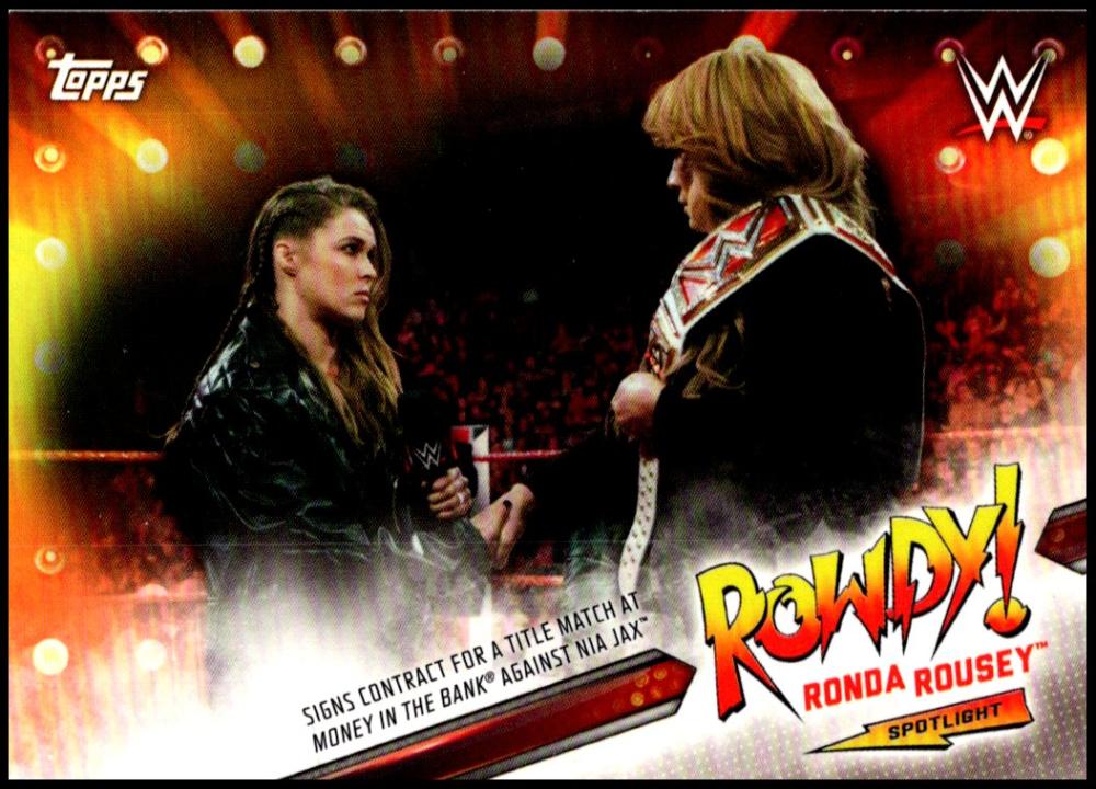2019 Topps WWE Ronda Rousey Spotlight Complete Series #11 Ronda Rousey 