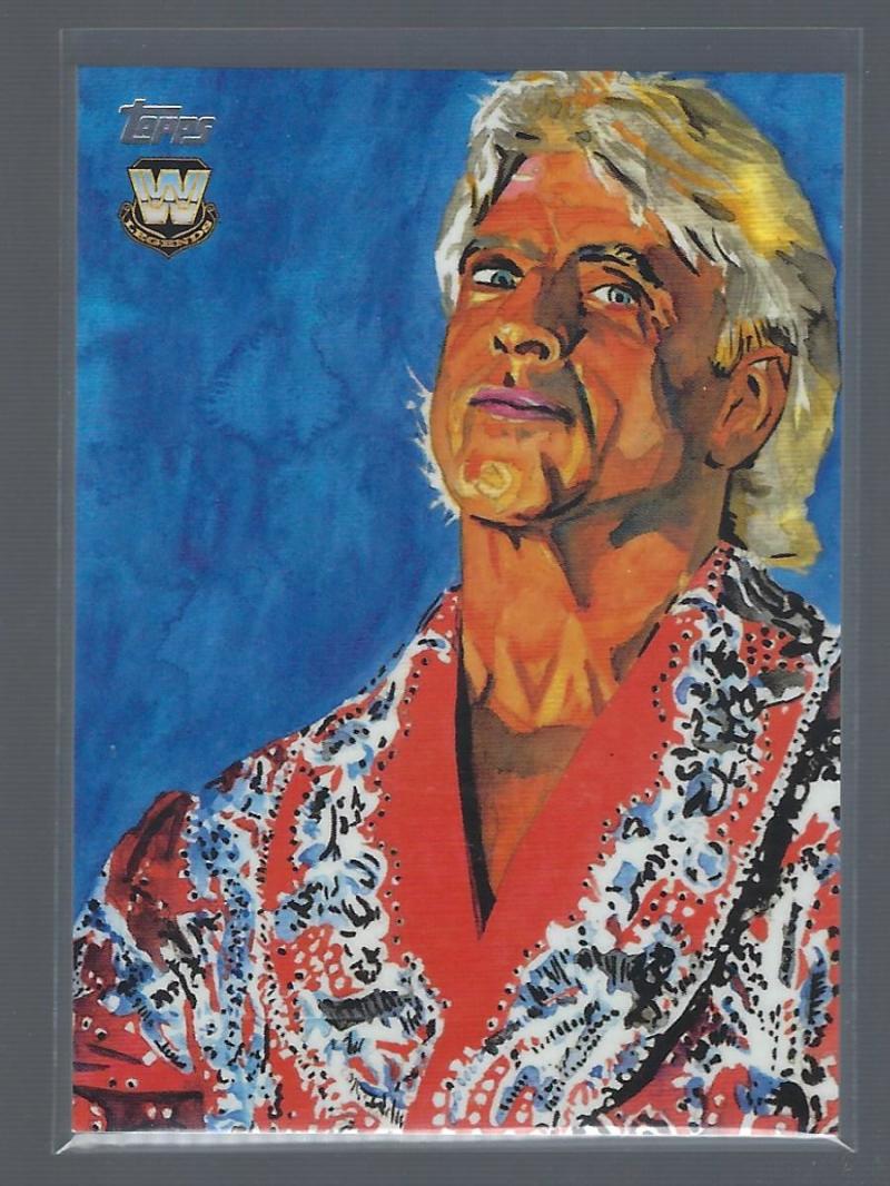 2019 Topps WWE Undisputed Rob Schamberger Portraits #RS-10 Ric Flair Wrestling Trading Card