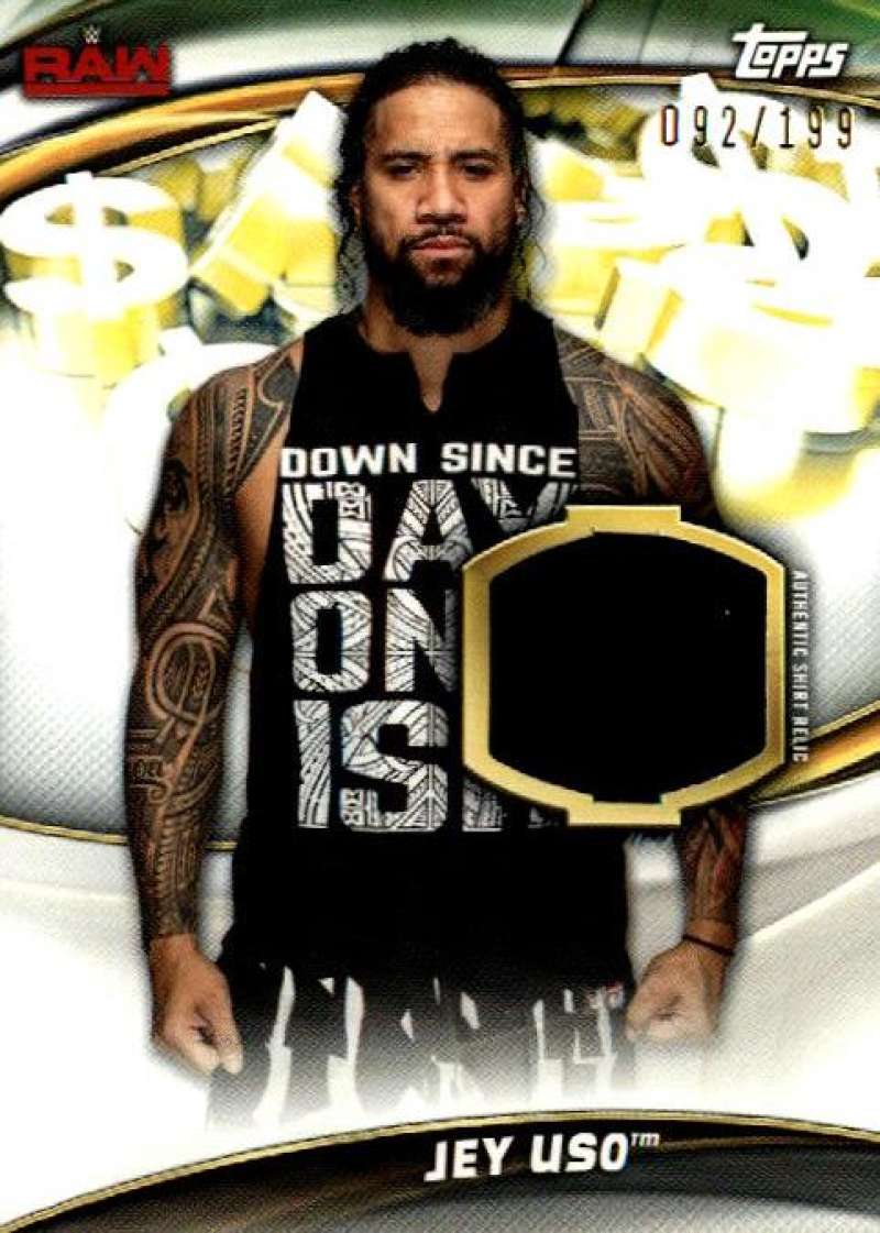 2019 Topps WWE Money in the Bank Superstar Shirt Relics