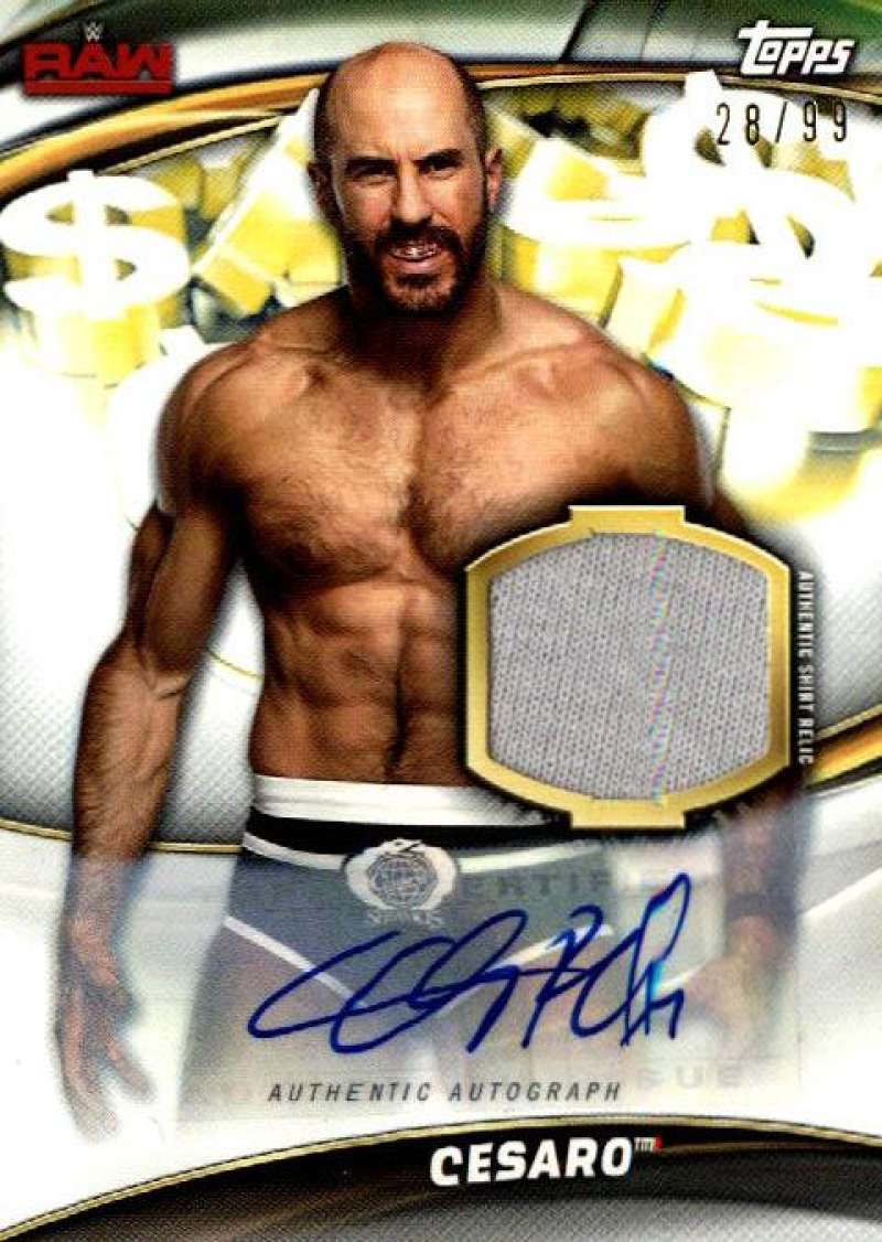 2019 Topps WWE Money in the Bank Superstar Shirt Relic Autographs