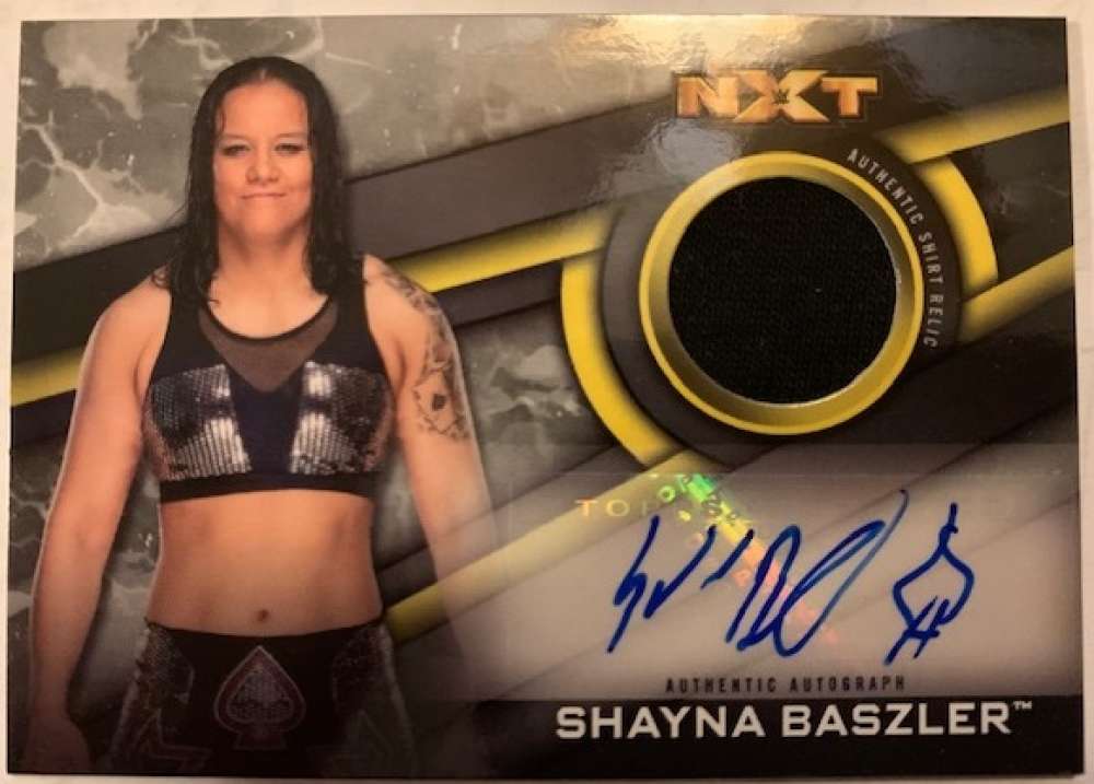 2019 Topps NXT Autographed Shirt Relics